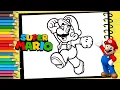 Coloring Mario from Super Mario Bros - Nintendo Game Coloring Pages and s For Kids