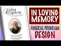 In Loving Memory Funeral Program Template Design