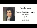 Beethoven: Piano Concerto No. 3 in C minor, Op. 37 (with Full Score)