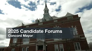 2025 Patch Candidate Forums - Concord Mayor