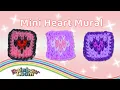 Mini Heart Mural Rainbow Loom Tutorial by Michelle Intermediate Level 7 Pin Design