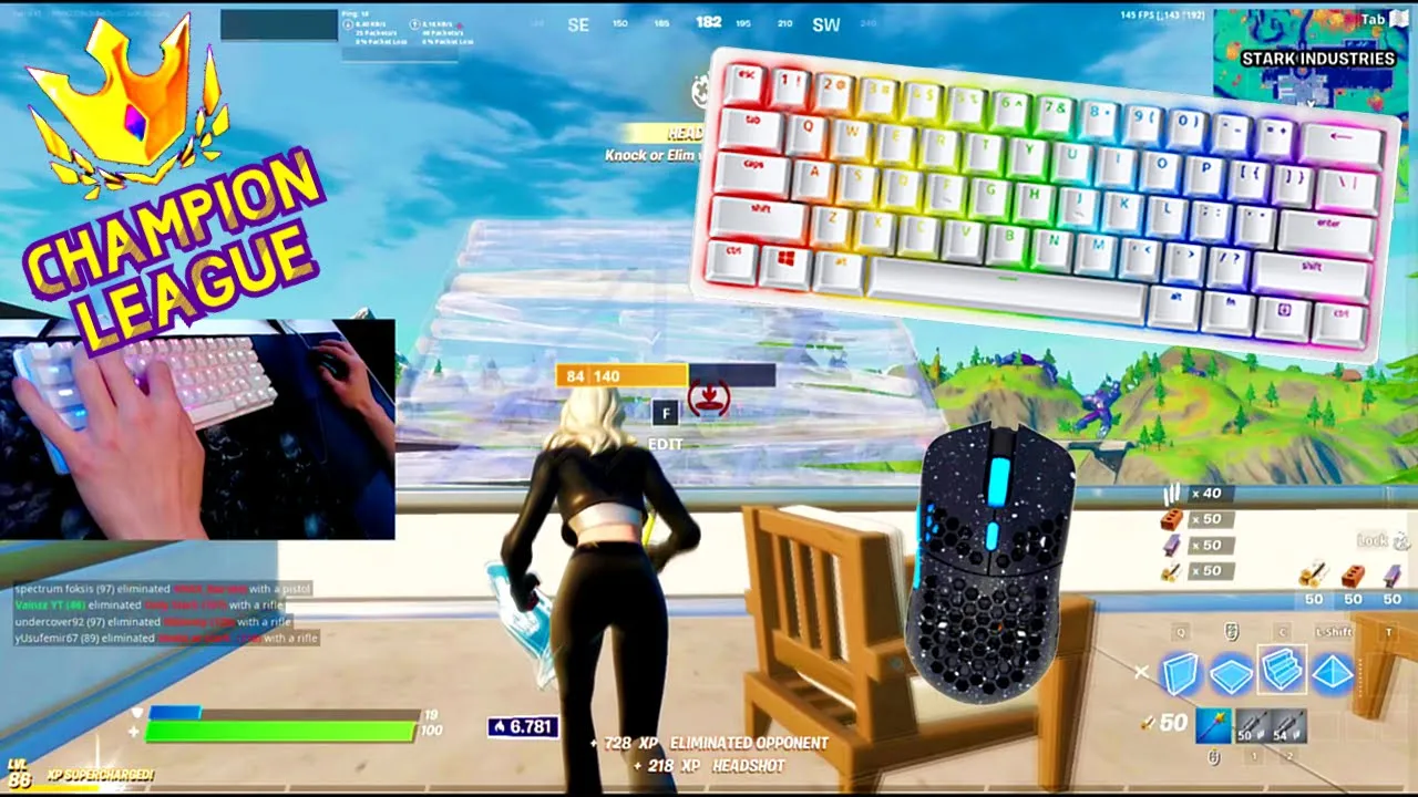 Razer Huntsman Mini ASMR Chill🤩 Competitive Gameplay🏆Satisfying Keyboard Fortnite 240 FPS Smooth 4K