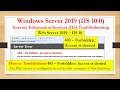Windows Server 2019 IIS 10 0 Server error 403 - 403