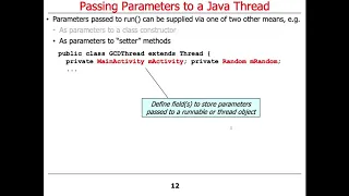 Java Threads Passing Parameters to a Thread