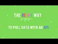 The RIGHT way to pull data with an API You REALLY need to learn this