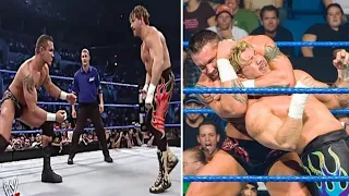 الراحل ايدي جاريرو ضد الافعي راندي اورتن سماكداون 14 10 2005 تدخل الوحش باتيستا 