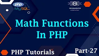 27 Math Functions In PHP PHP Math Functions PHP Functions Learn PHP PHP