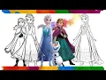 Elsa and Anna Coloring Pages Frozen 2 Olaf Elsa Castle More Printable and Easy