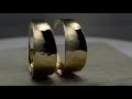 Authentic RARE James Avery Textured Valle Ear Hoop Earrings Gold 14K AX03