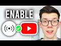 How To Enable Live Streaming On YouTube - Step By Step