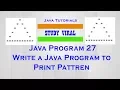 Java Program 27 - Java Program to Print Star Pyramid Patterns 08