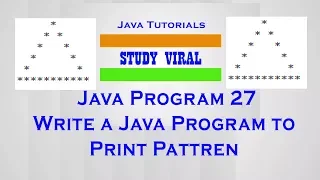 Java Program 27 - Java Program to Print Star Pyramid Patterns 08
