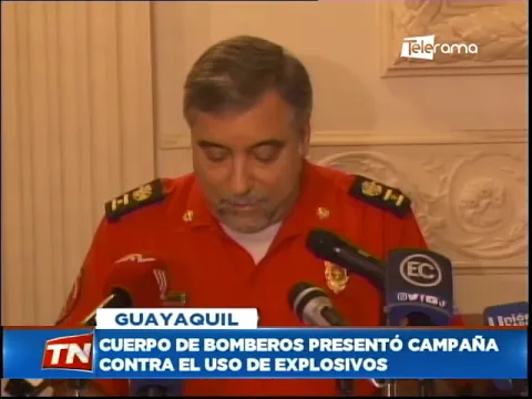 Cuerpo de Bomberos presentó campaña contra el uso de explosivos
