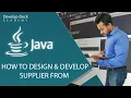 How to Design and Develop Supplier Form in Java Netbeans - Part 6
