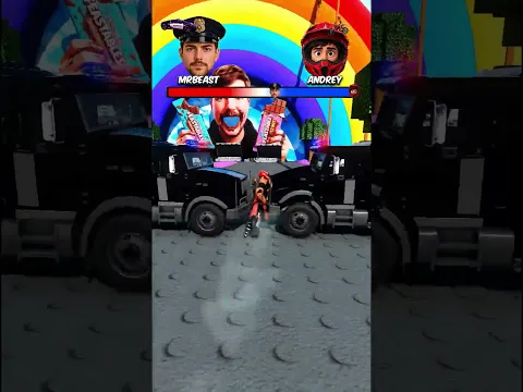 ANDREY ON A PIT BIKE ESCAPES FROM MRBEAST IN A POLICE BUGATTI in BeamNG Drive #beamngdrive