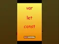 Variables in Javascript - J02