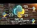 Day 26 of 100 Days of Python Programming - Sum of Root