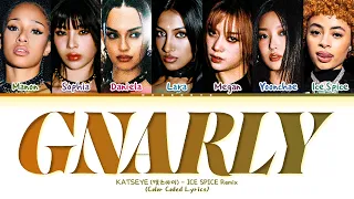 KATSEYE Gnarly Ice Spice Remix Lyrics Color Coded Lyrics 