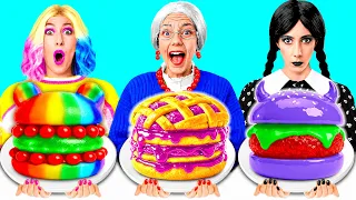 Wednesday protiv Bakinog Kuharskog Izazov | Kul Kreativni Trikovi Fun Teen