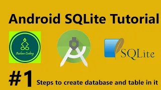 Android SQLite Tutorial Steps to create database and table in it