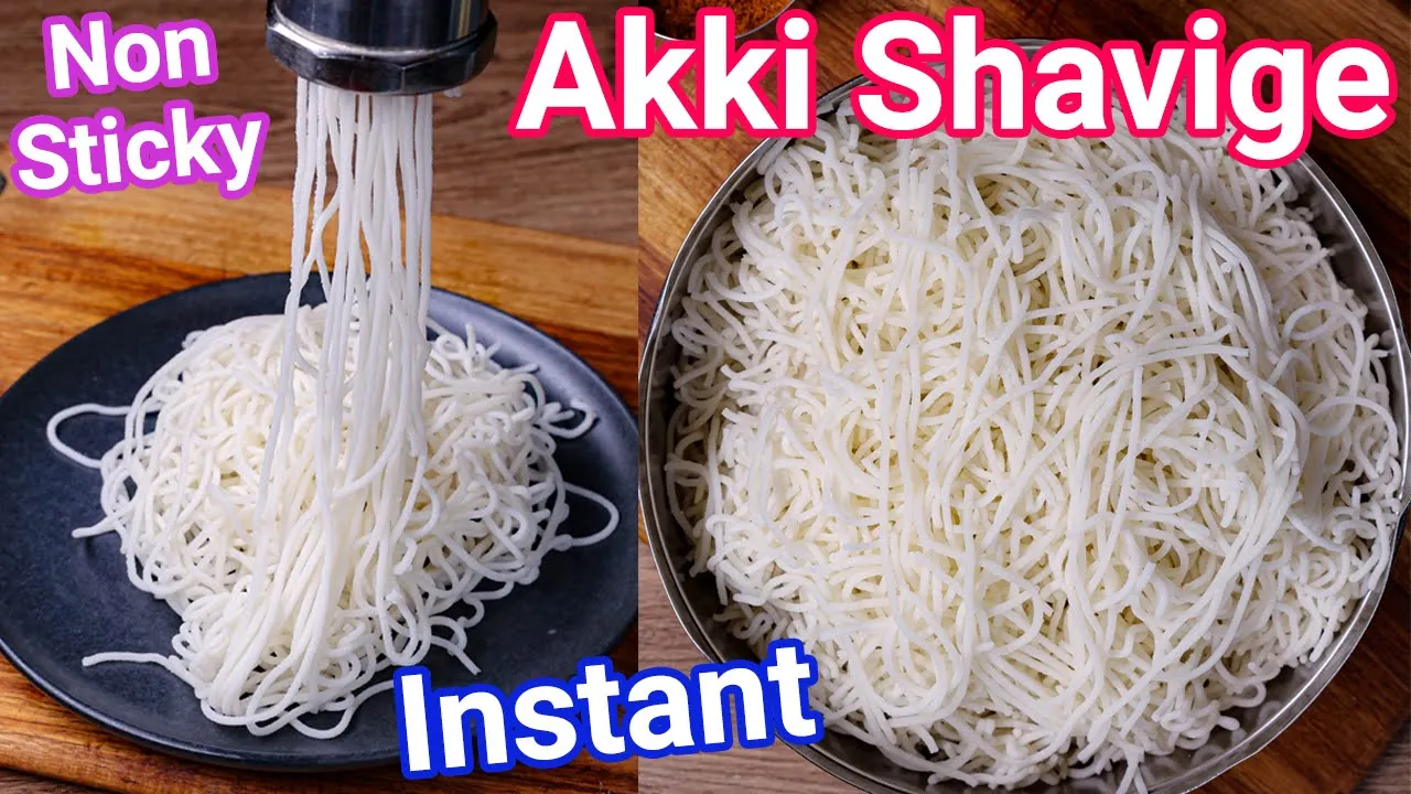 Instant Akki Ottu Shavige - Tips & Tricks for Non Sticky   Instant Rice Noodles Karnataka Style