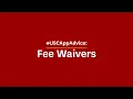 Fee Waivers