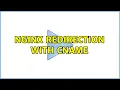 NGINX redirection with CNAME