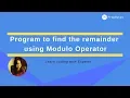 Program to find the remainder using Modulo Operator - Java
