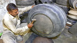 Download Used Tires Recycled into Water Tubs | Beautiful Water Tub Making Out of Old Tyres MP3