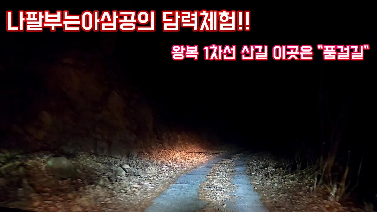 [Road Cam i30] 나팔부는아삼공TV 의 담력체험 EP1 왕복 1차선 산길 품걸길 외부 야간 주행영상 サムネイル