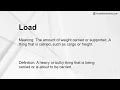 Load Meaning