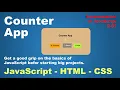 Counter App Made with JavaScript HTML and CSS