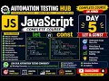 JavaScript Tutorial in Hindi Day 5 Let Const with Examples