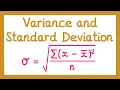 Variance and Standard Deviation - Year 1 Statistics A-level