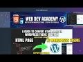 Custom WordPress Theme from Scratch HTML to WP Conversion