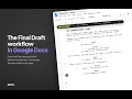 Screenwriting in Google Docs that formats as you type