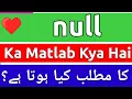 Meaning of Null What Does Null Mean Null Definition