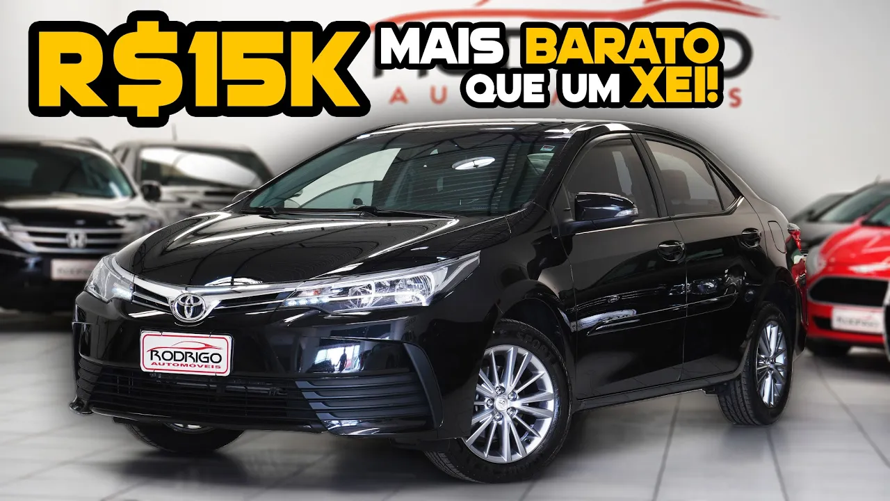 UM COROLLA MAIS BARATO! A versão GLI UPPER com motor 1.8 possuí diversos OPCIONAIS DO XEI!