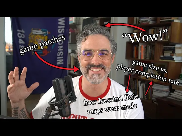 Patching games, game size vs. player completion rate, and how the Icewind Dale maps were created