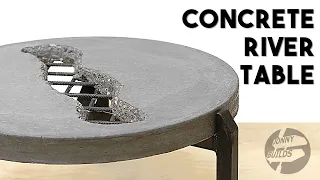 DIY Concrete River Table | How to Build a Concrete Coffee Table