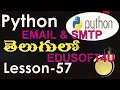 EMails and SMTP in Python - Telugu-Lesson-57