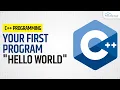 Writing Hello World First Program Of C In Hindi C Programming Tutorial