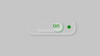 how to make Neumorphism toggle switch button with css