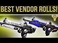 Destiny Weekly Reset Part II Best Vendor Weapon Rolls 6-27-2017