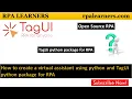 How to create a virtual assistant using python and TagUI python package for RPA