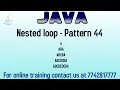 Triangle pattern of alphabets in java