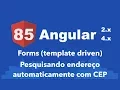 Curso Angular Forms template driven Pesquisando endereco automaticamente com CEP