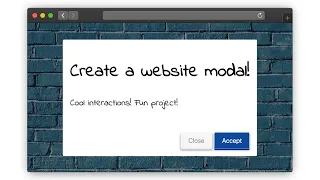 Create a Modal By Hand using HTML CSS and JavaScript