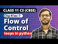 Chapter 9 Flow of Control Statement nested loop in Python Class 11 Computer Science in Hindi