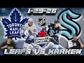 1-29-26 Toronto Maple Leafs vs Seattle Kraken NHL LIVE Stream Reaction Play By Play
